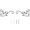 Decorative Metal Wall Mounted Hook for Hanging Plants, Bracket Hanger Flower Pot Holder, 2 Pack